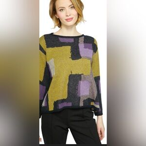 Olivia by Habitat COLLAGE SWING SWEATER Size Small
